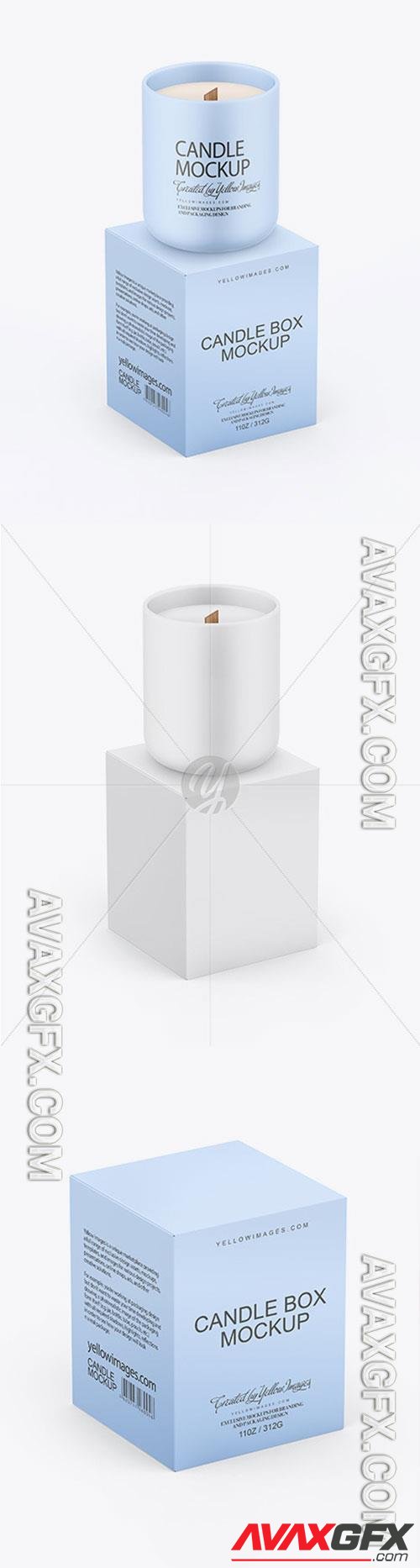 Paper Box W- Matte Candle Mockup 72872