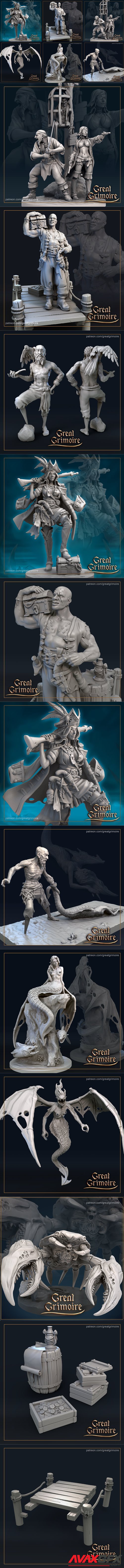 Great Grimoire Pirates of Grim Waters July 2021 – 3D Printable STL