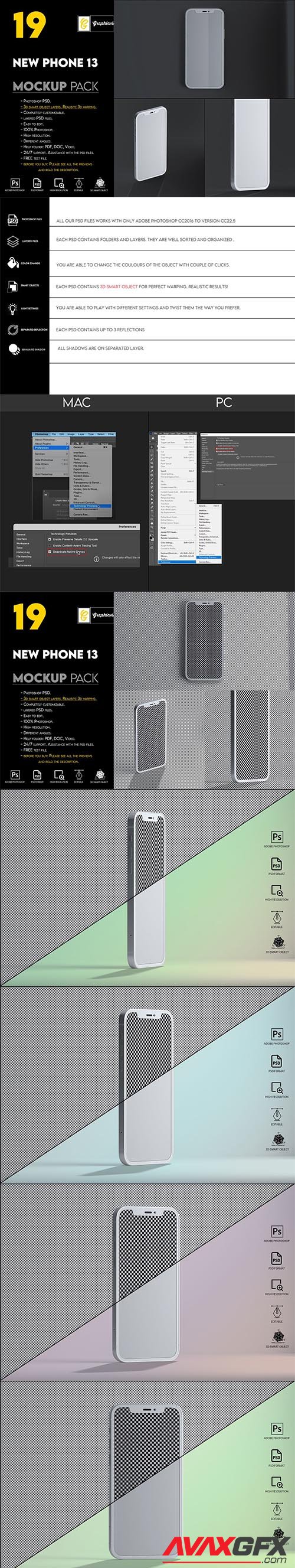 CreativeMarket - Phone 13 Mockup 6844239