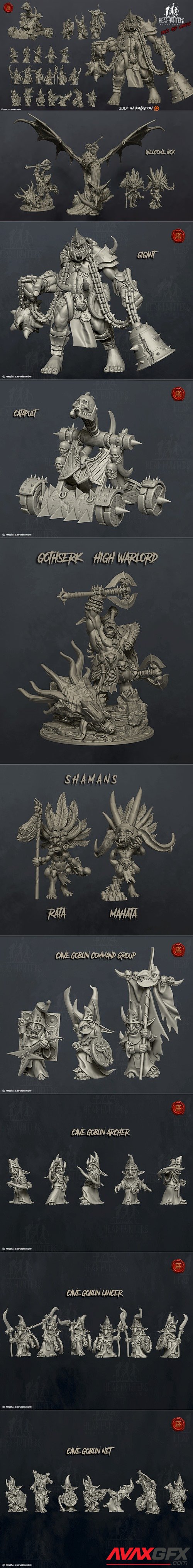 Head Hunters Miniatures and Welcome Pack July 2021 – 3D Printable STL