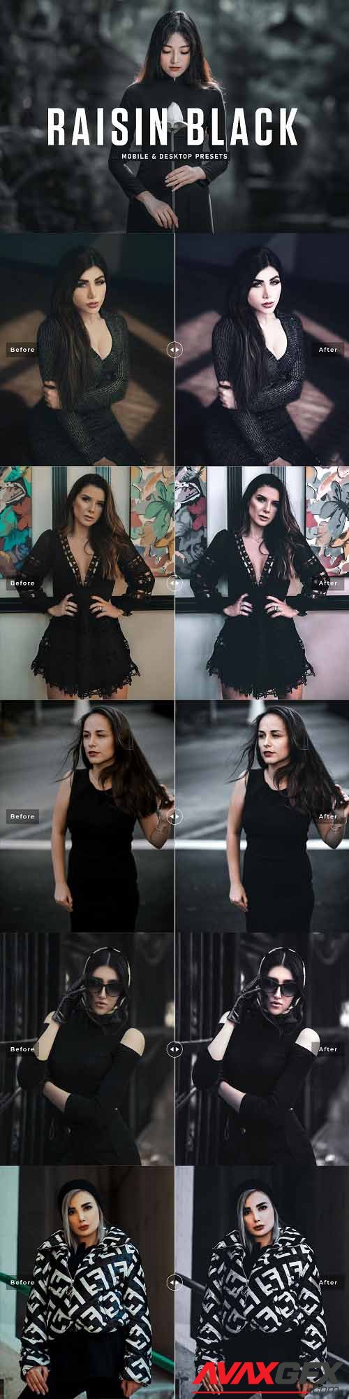 Raisin Black Pro Lightroom Presets - 6924905