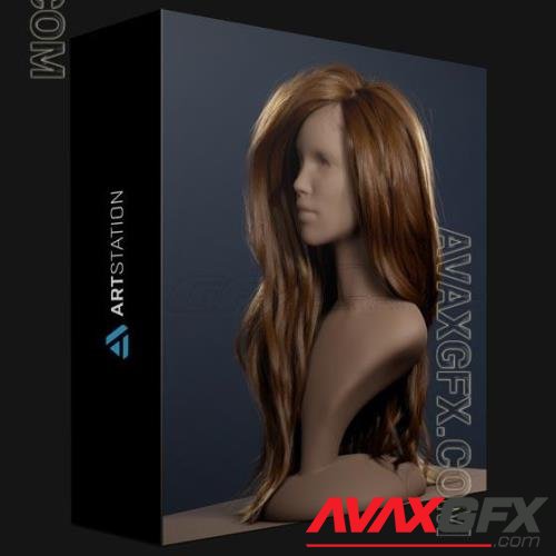 ARTSTATION – MANEQUINN WITH HAIR FOR UE4 GROOM PLUGIN(ALEMBIC HAIR) BY CG GROOMER