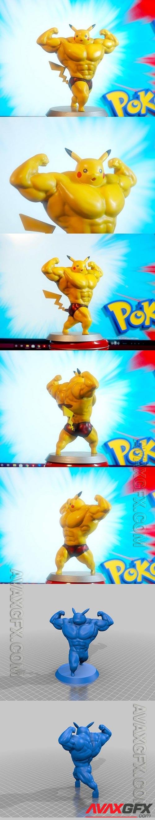 Ultra swole Pikachu - pokemon