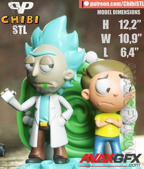 3DXM - Rick And Morty Chibi