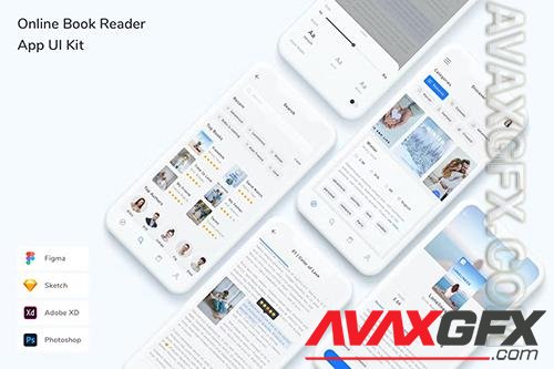 Online Book Reader App UI Kit WW24UA5