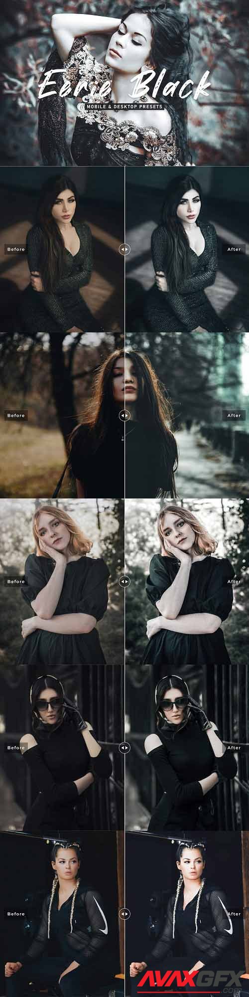 Eerie Black Pro Lightroom Presets - 6929669