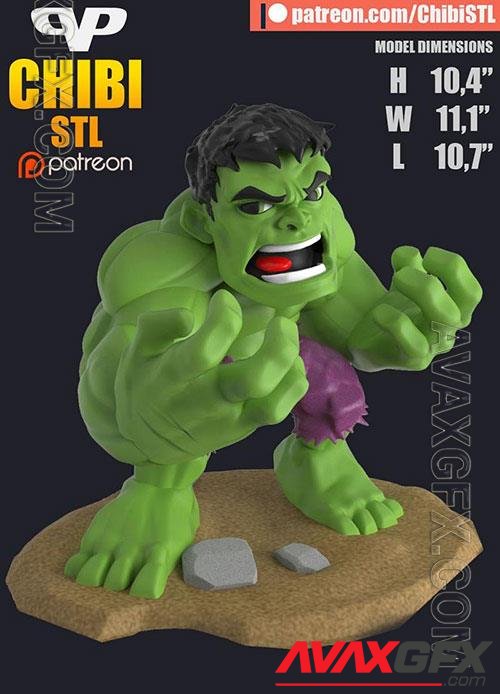 3DXM - Chibi Hulk