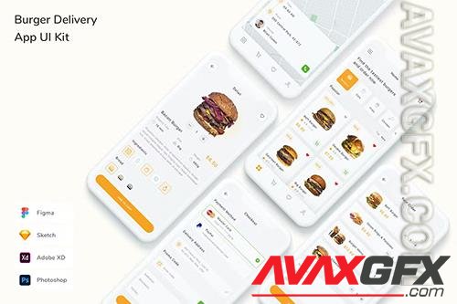 Burger Delivery App UI Kit EAVJN8E