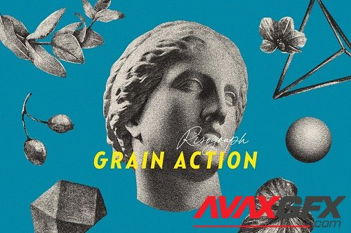 Risograph Grain Photoshop Action - 6914865