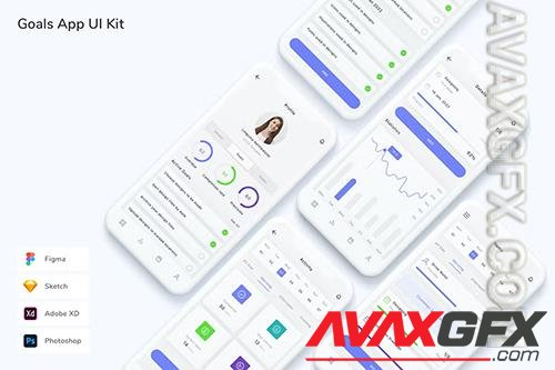 Goals App UI Kit Q8PAFM4