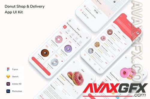 Donut Shop & Delivery App UI Kit K85TJ3Y