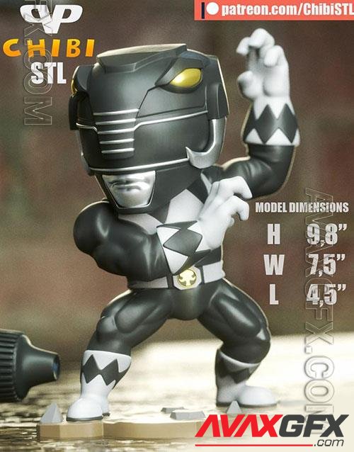 3DXM - Black Ranger Chibi