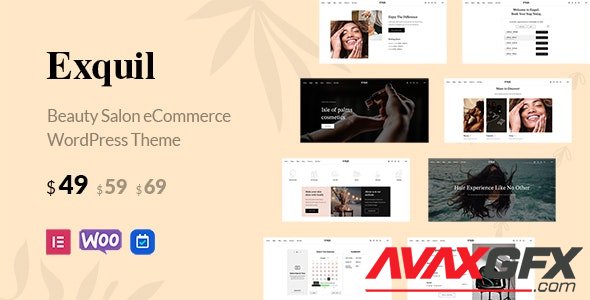ThemeForest - Exquil v1.4.1 - Beauty Salon eCommerce Theme - 34403948 - NULLED