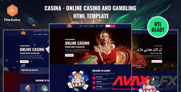 ThemeForest - Casina v1.0.0 - Online Casino And Gambling HTML Template - 35557298