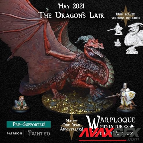 Warploque Miniatures - The Dragons Lair – 3D Printable STL