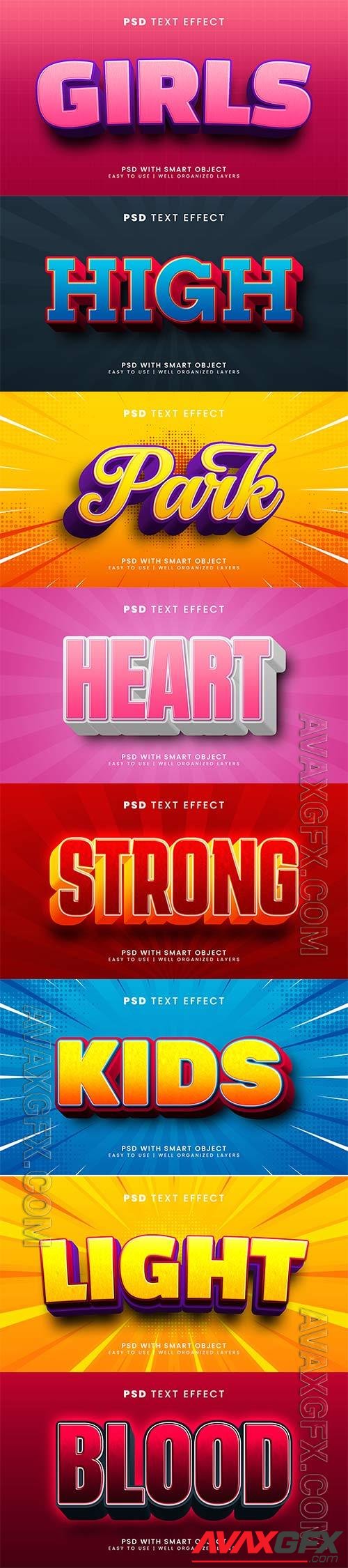 Psd text effect set vol 111