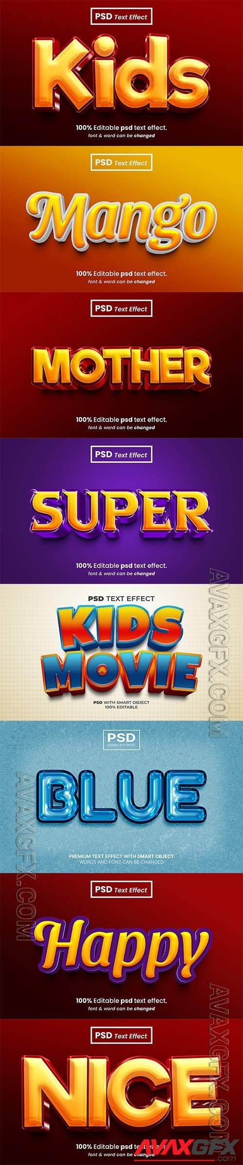 Psd text effect set vol 113