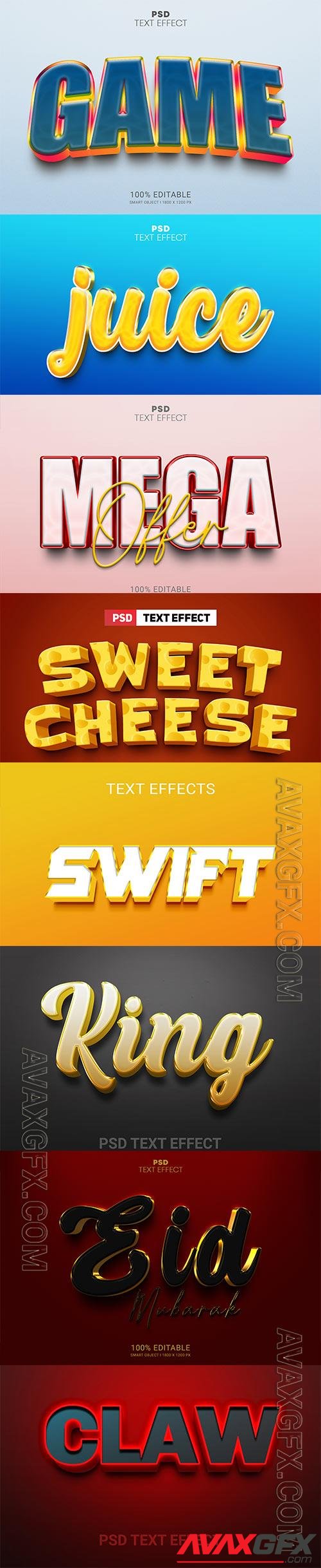 Psd text effect set vol 121