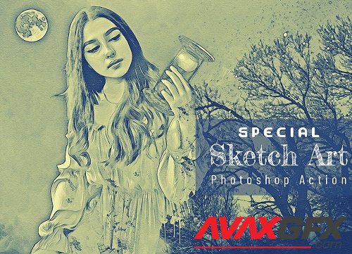 Special Sketch Art PS Action - 6947123