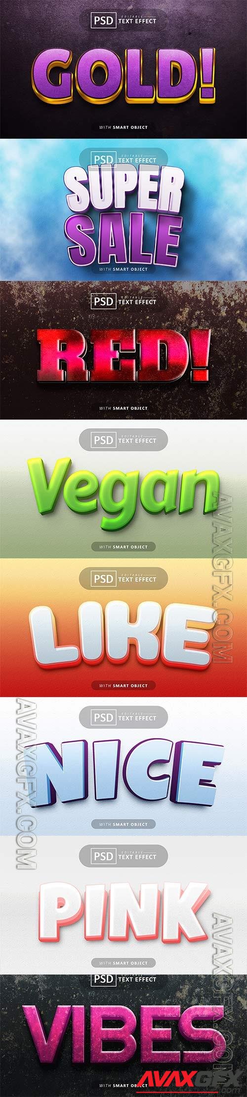 Psd text effect set vol 128