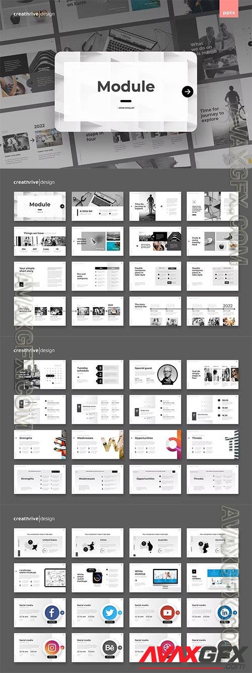 Module Powerpoint and Keynote Templates