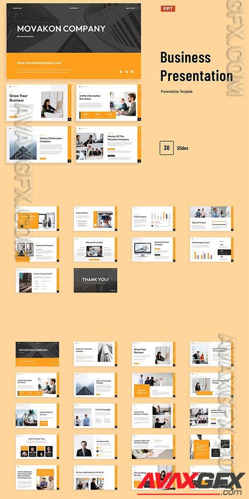 Creative White Orange Modern Company Profile 002 9GTWSEZ