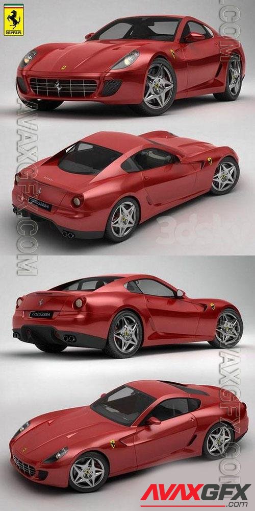 Red Ferrari car automobile