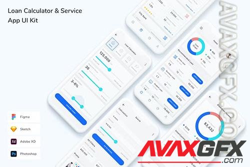 Loan Calculator & Service App UI Kit C9Q2LCY