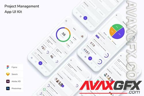 Project Management App UI Kit PKQW7ZC