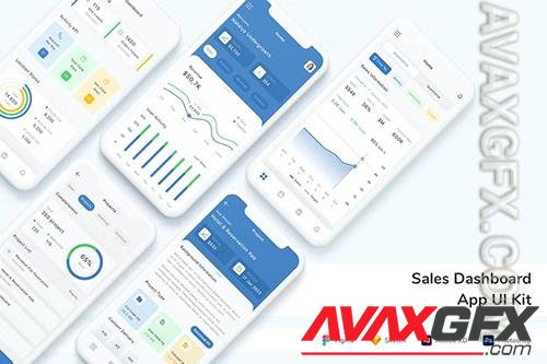 Sales Dashboard App UI Kit SR95XMY