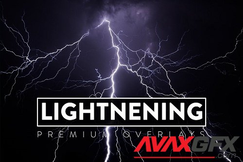 50 Lightening Overlays - 6451106