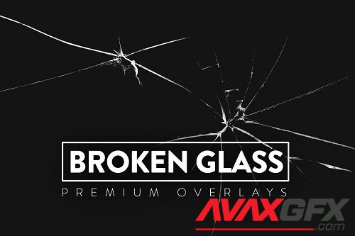 30 Broken Glass Overlays - 6399943