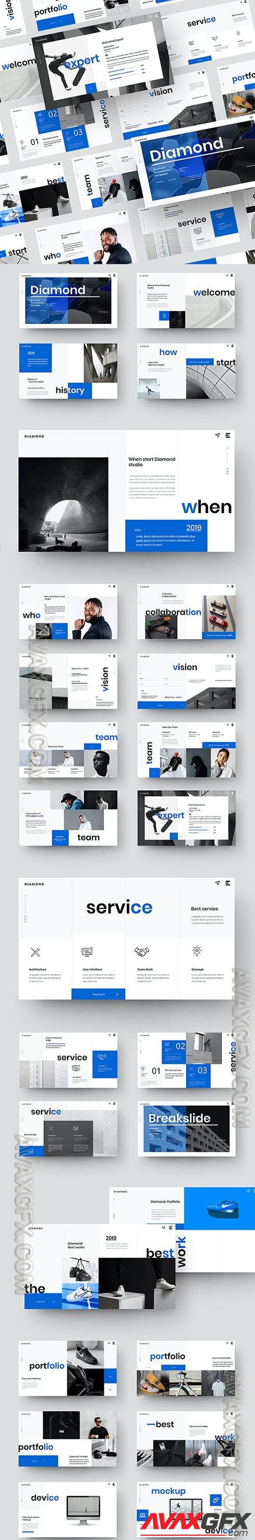 Diamond – Business Presentation Powerpoint, Keynote and Google Slides Templates