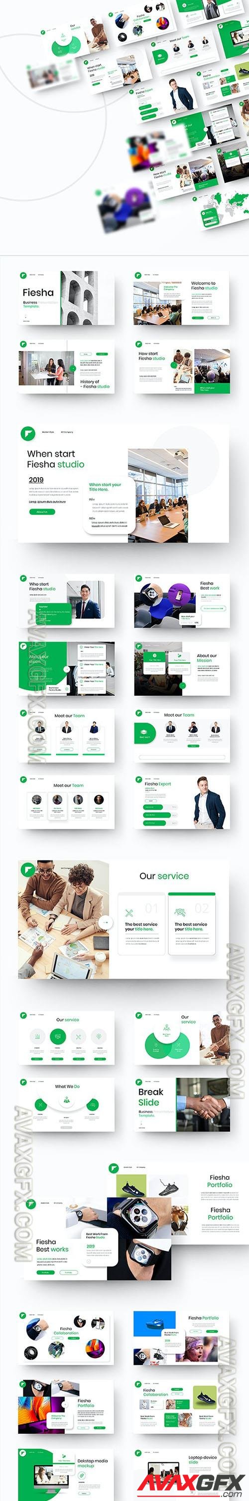 Fiesha – Business Presentation Powerpoint, Keynote and Google Slides Templates