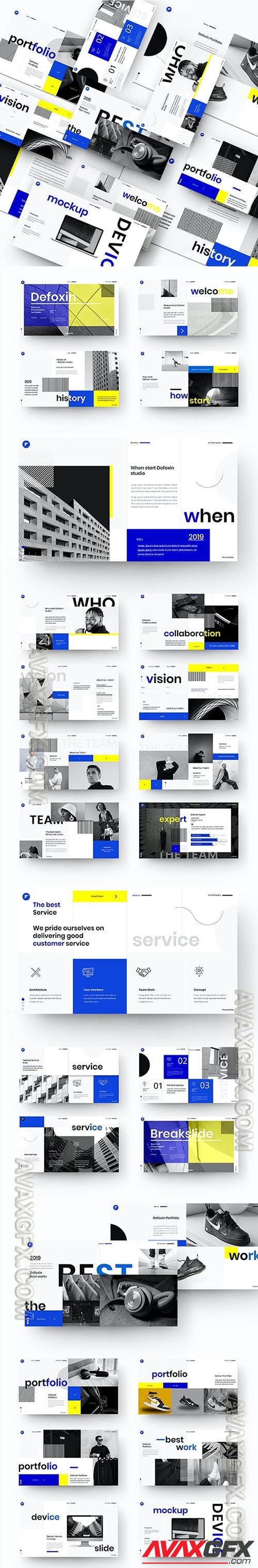 Defoxin – Business Presentation Powerpoint, Keynote and Google Slides Templates