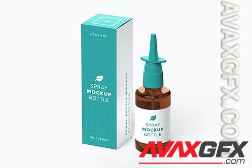 Spray Bottle Mockup W5F6E2R