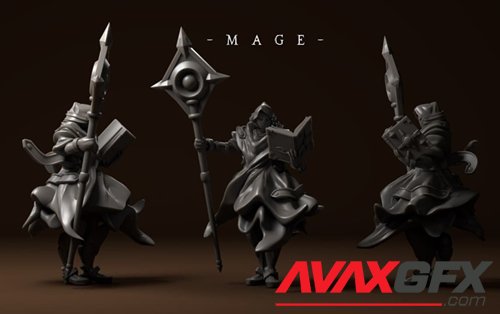 Allorin Knight Mage – 3D Printable STL