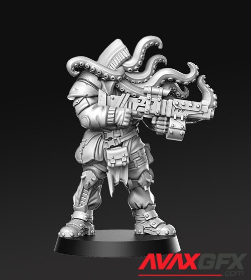 Octogrunge - From Wasteland – 3D Printable STL