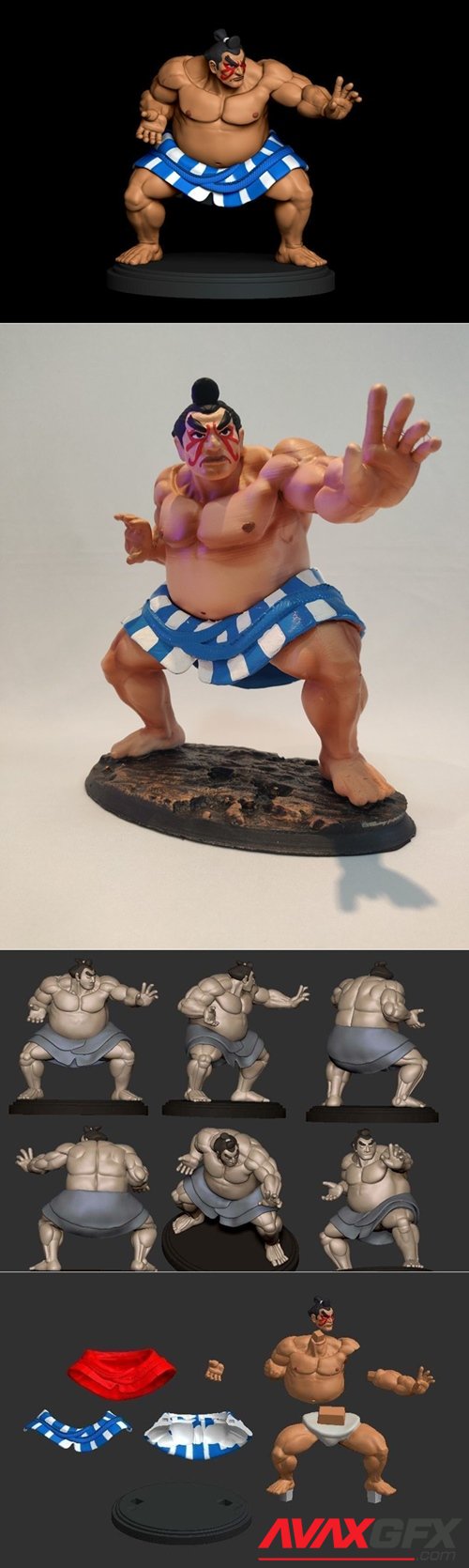 E-Honda - Street Fighter – 3D Printable STL