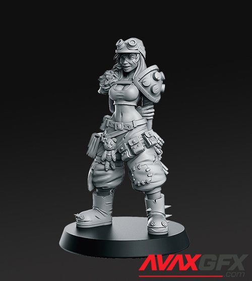 Junkgirl - From Wasteland – 3D Printable STL