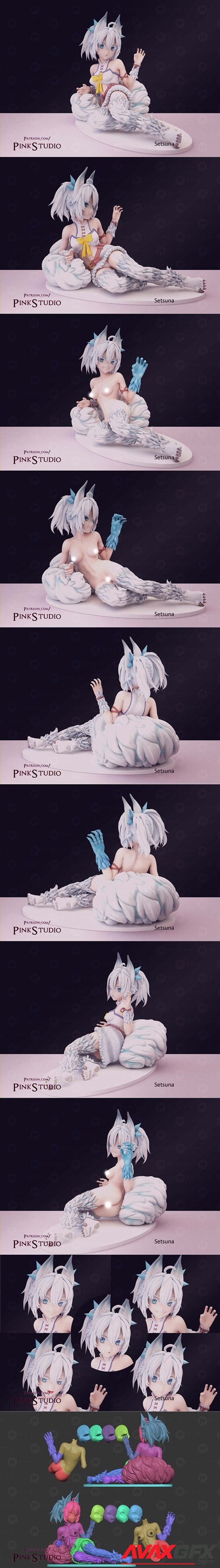 Pink Studio - Setsuna – 3D Printable STL