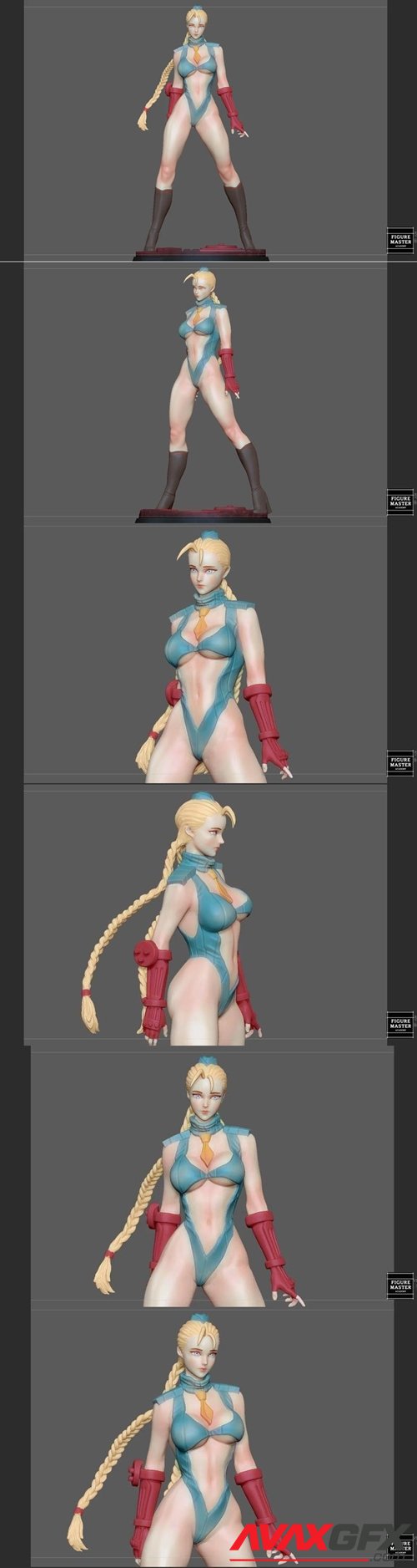 CAMMY STREET FIGHTER GAME CHARACTER GIRL ANIME WOMAN – 3D Printable STL