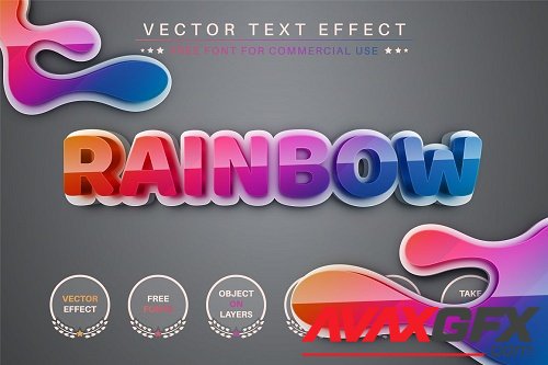 Rainbow - Editable Text Effect - 6959162