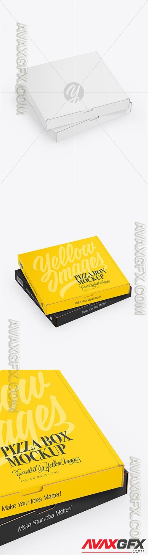 Two Matte Pizza Boxes Mockup 64228 TIF