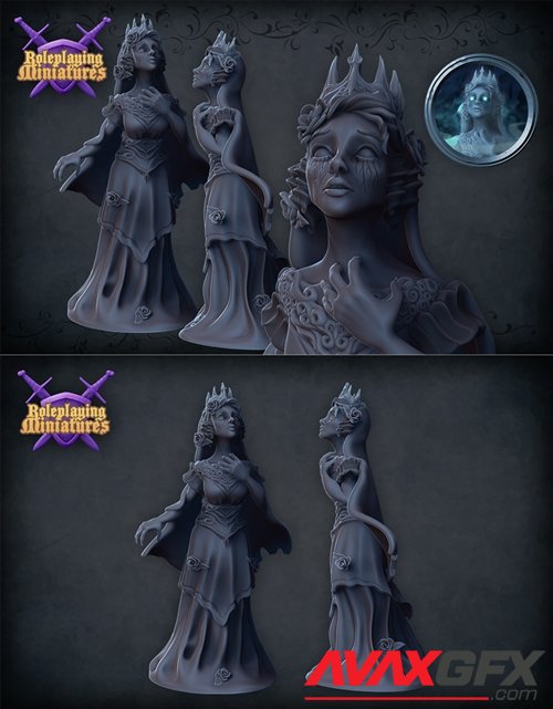 Ghost lady – 3D Printable STL