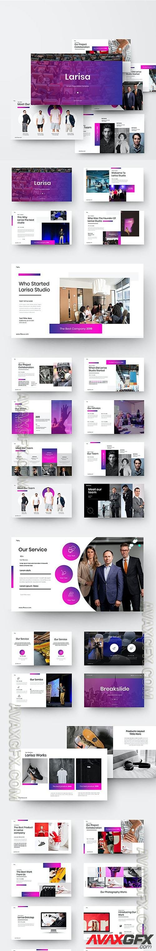 Larisa – Business Presentation Powerpoint, Keynote and Google Slides Templates