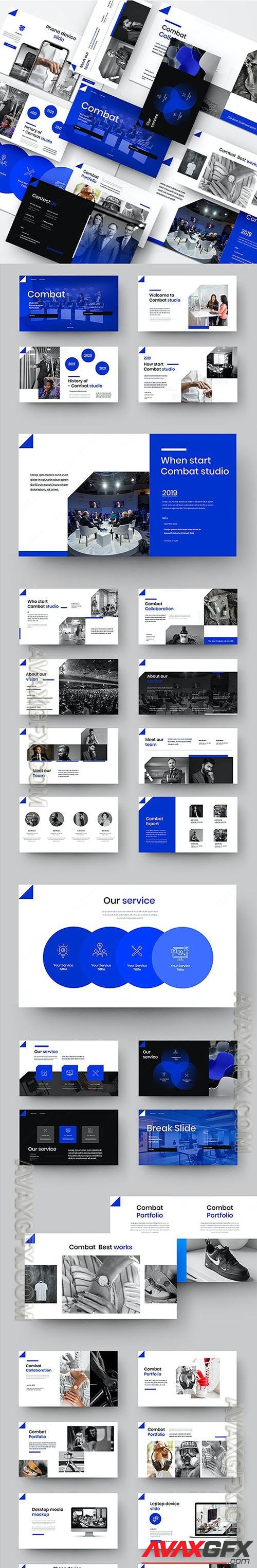 Combat – Business Presentation Powerpoint, Keynote and Google Slides Templates