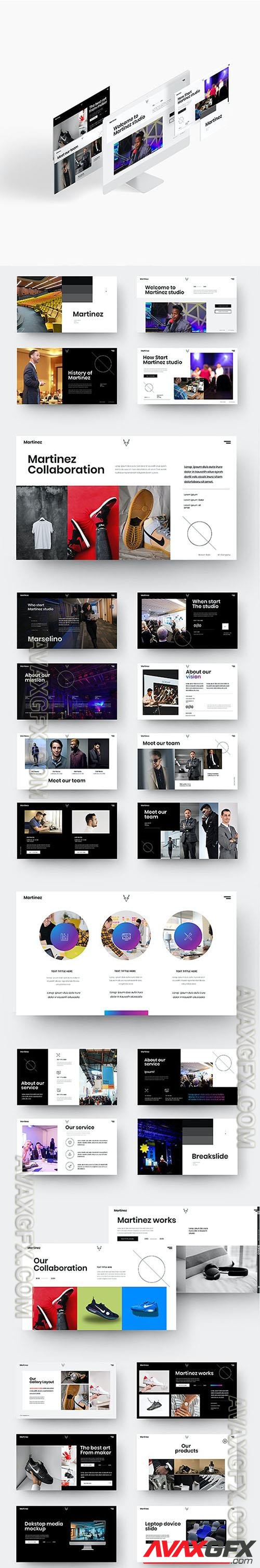 Martinez – Business Presentation Powerpoint, Keynote and Google Slides Templates