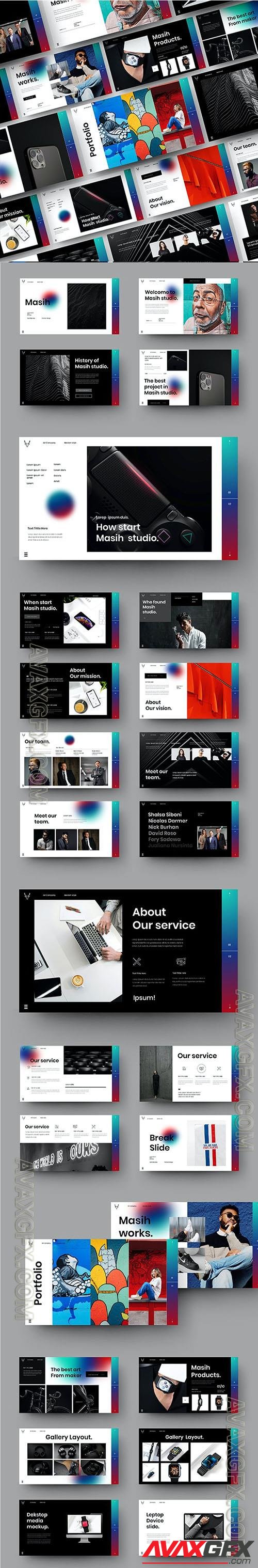 Masih – Business Presentation Powerpoint, Keynote and Google Slides Templates