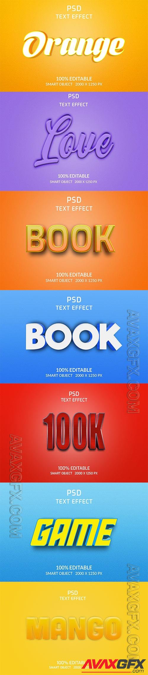 Psd text effect set vol 166